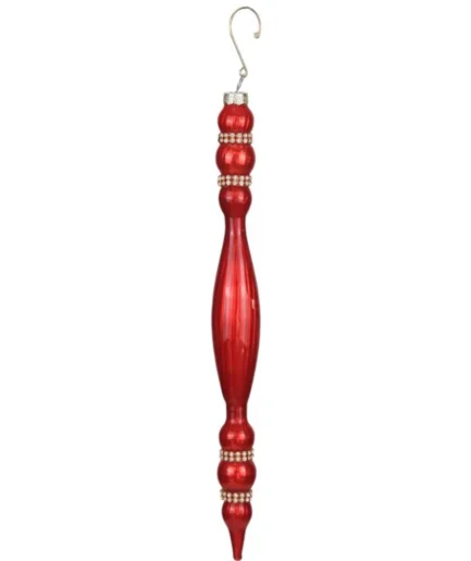 Enfeite de Natal Lágrima Vermelho