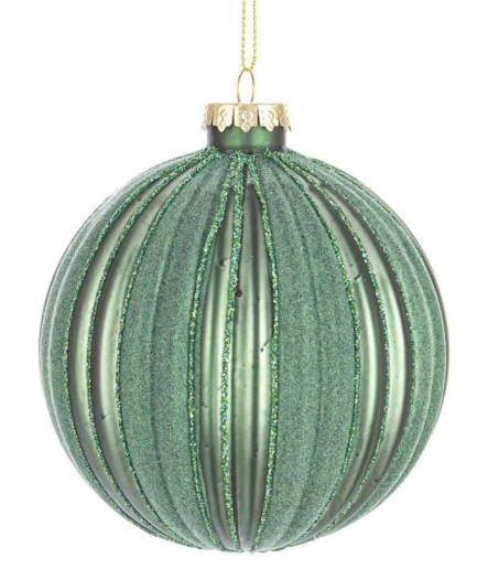 Bola de Natal Verde 10cm 1 Unidade