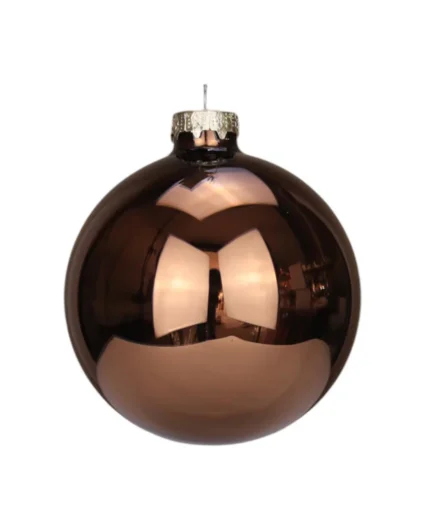 Bola de Natal Castanho 10cm 1 Unidade