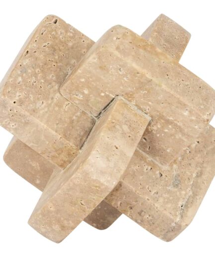 Peça Decorativa em Mármore Mony Bege